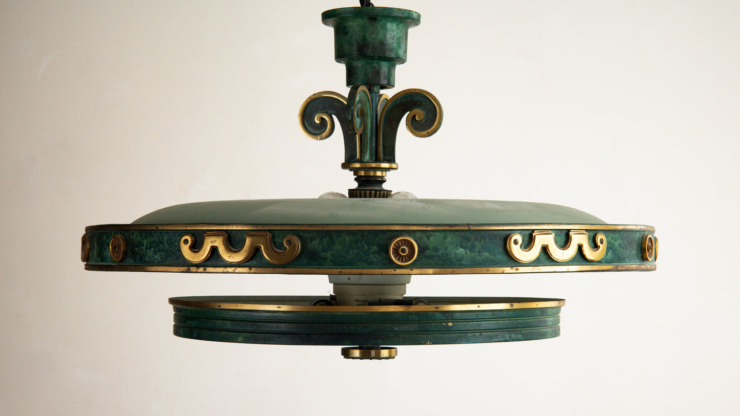 20th c, Art Deco Ceiling Lamp (On hold)