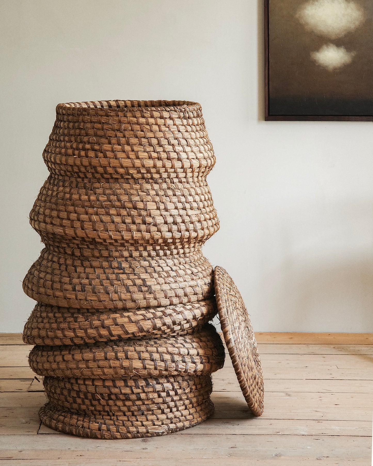 19th c, Folk Art Basket