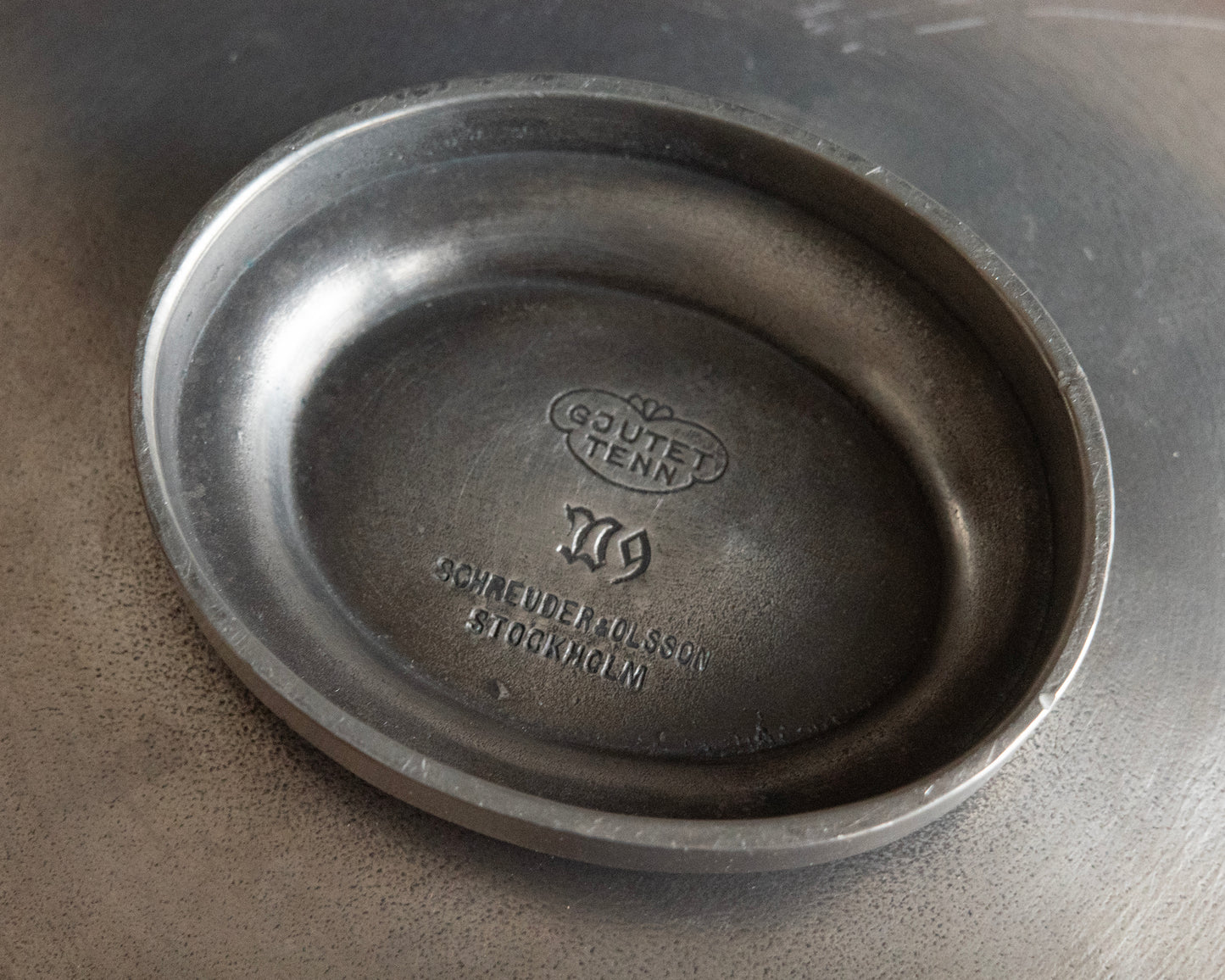 20th c, Pewter Bowl by Edvin Ollers