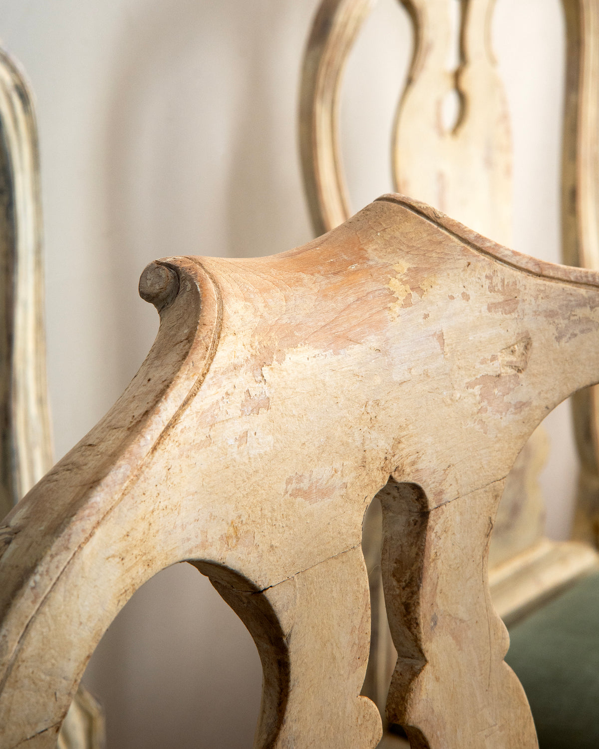 18th c, Set of 10 Rococo Dining Chairs