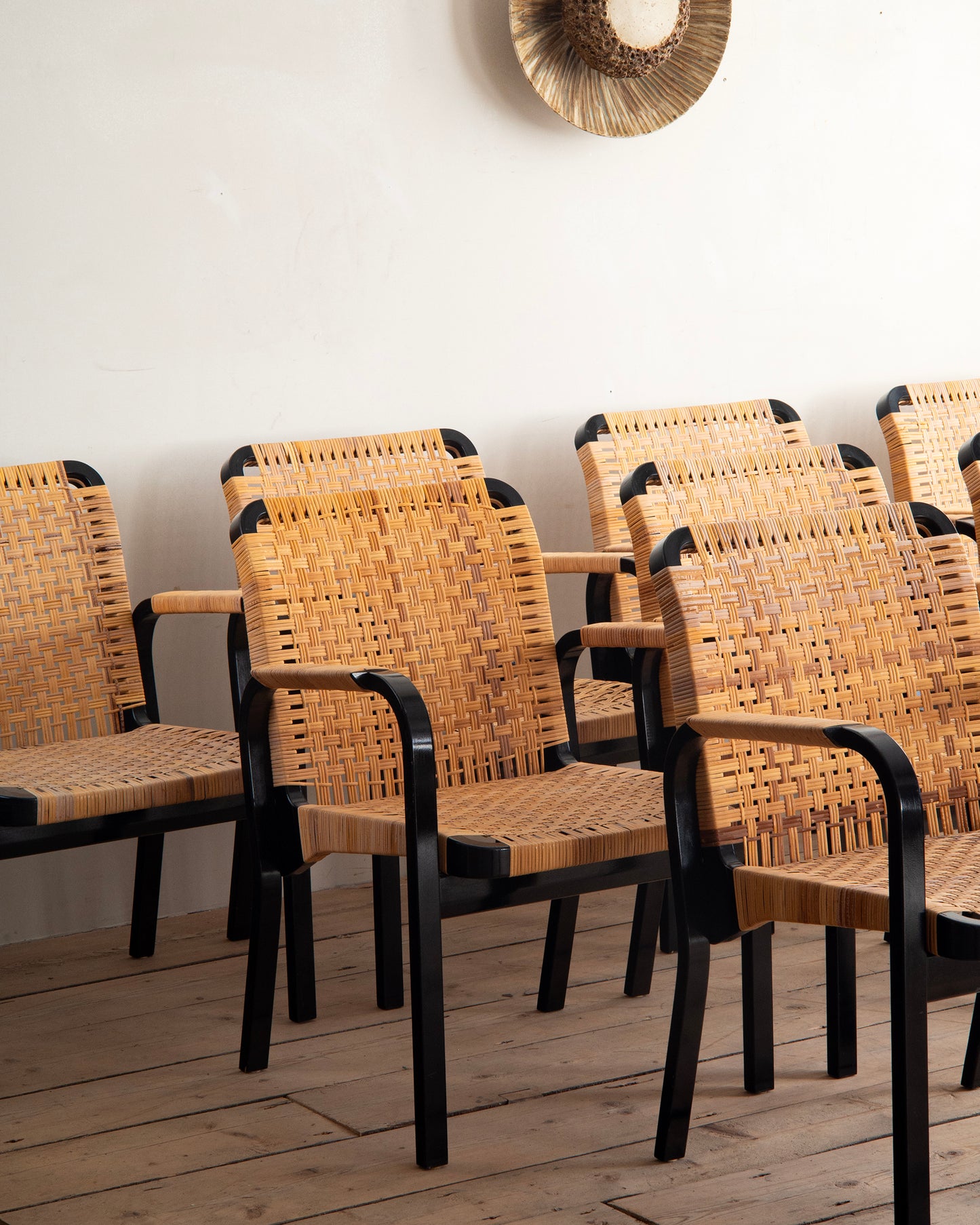 20th c, Armchairs by Alvar Aalto