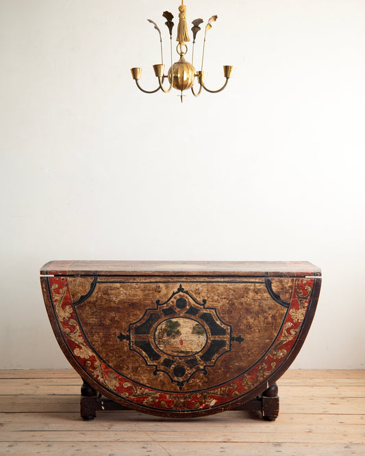 18th c, Baroque Drop-Leaf Table