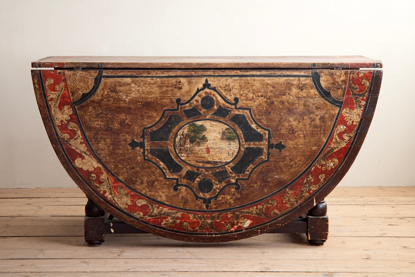 18th c, Baroque Drop-Leaf Table