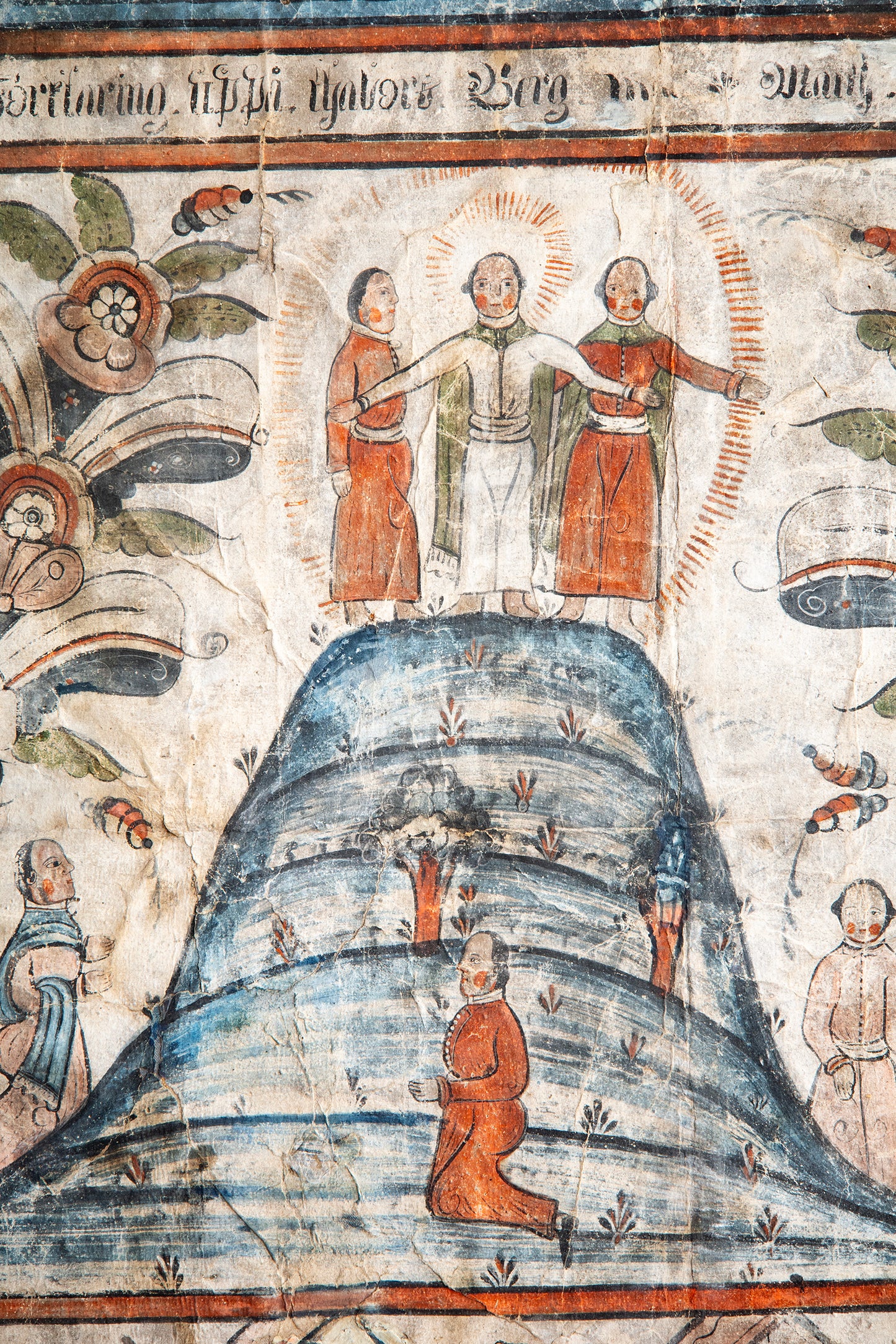18th c, Folk Art Mural (Bonad)