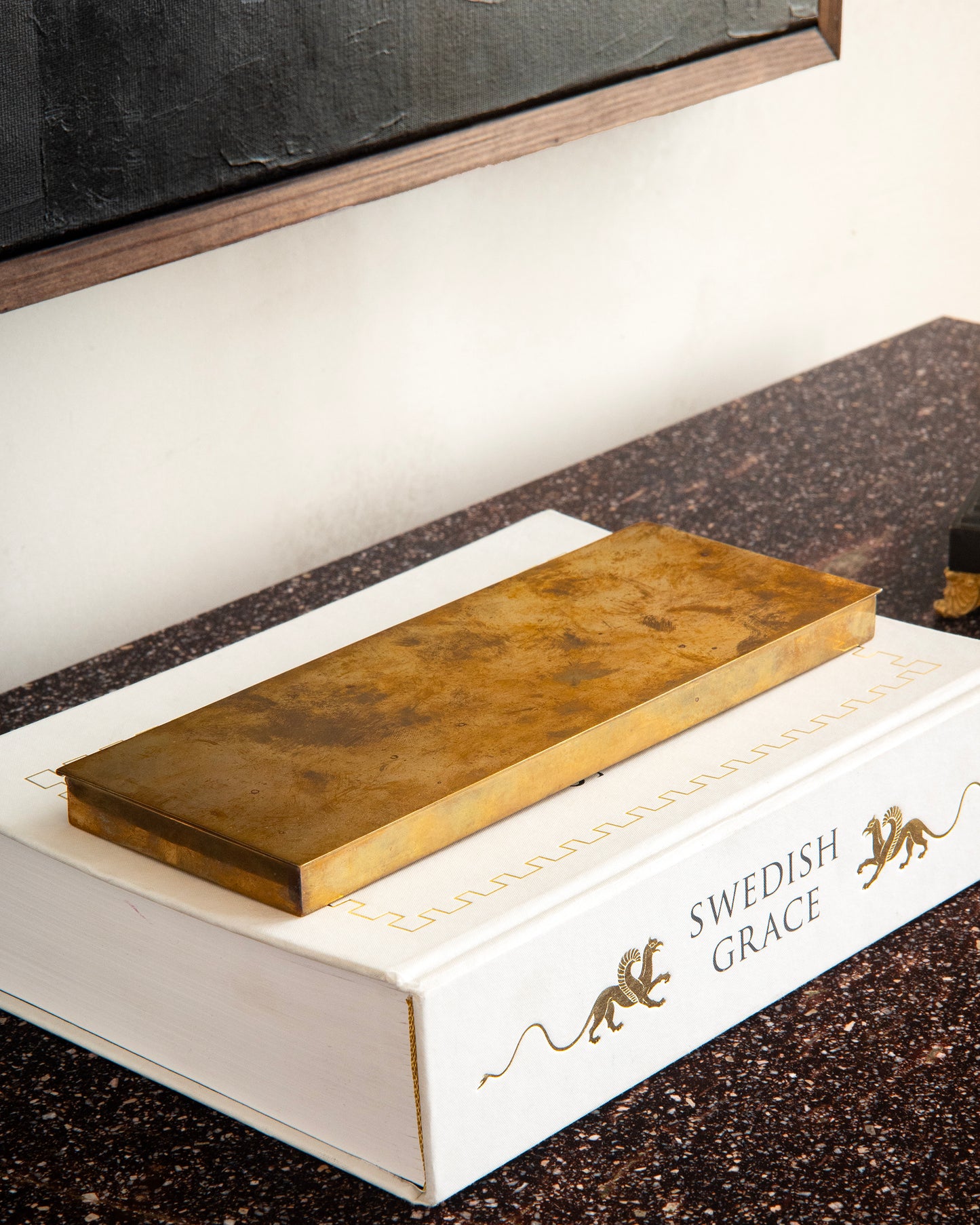 20th c. Swedish Modern Brass Box