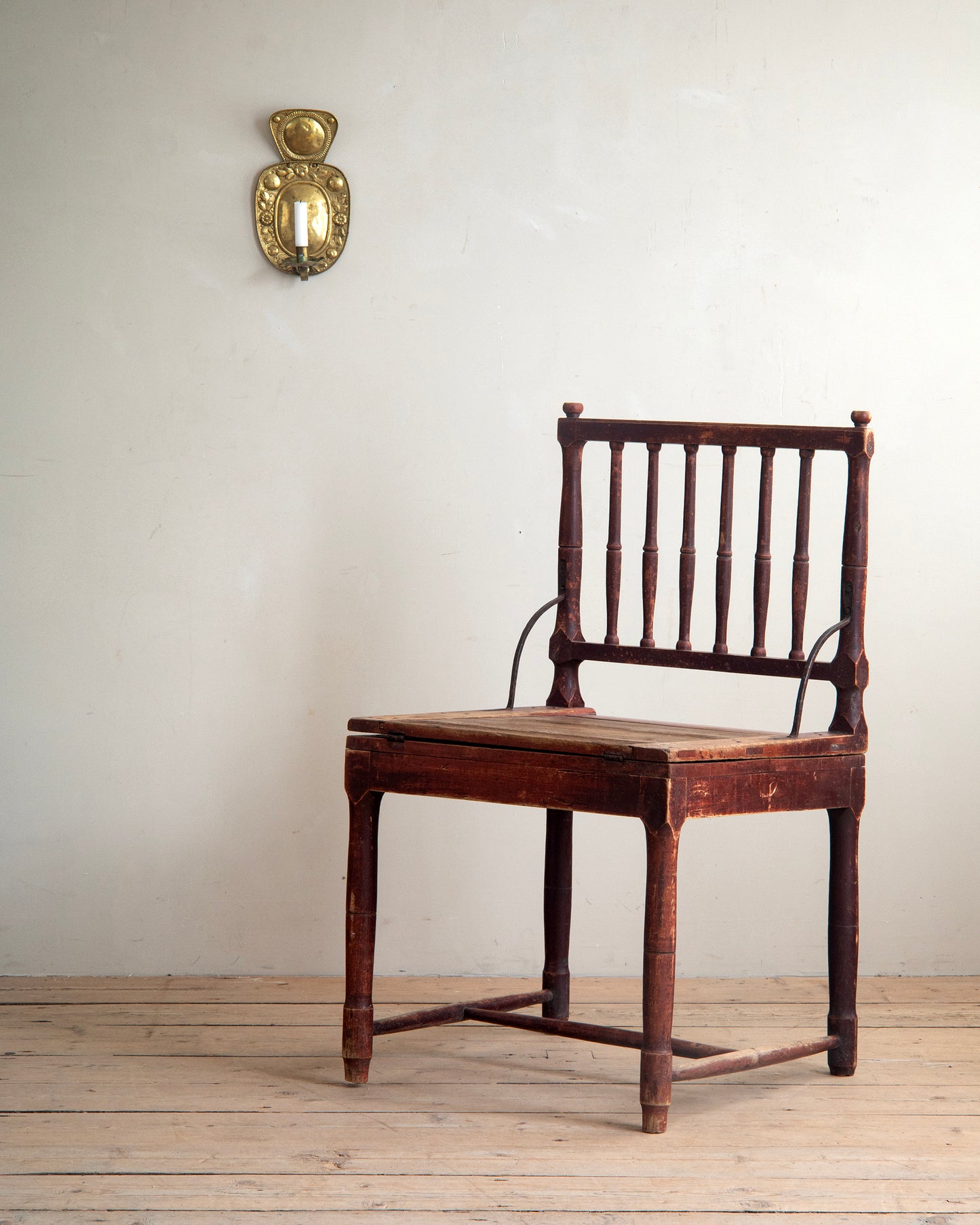 19th c, Folk Art Convertible Chair-Table