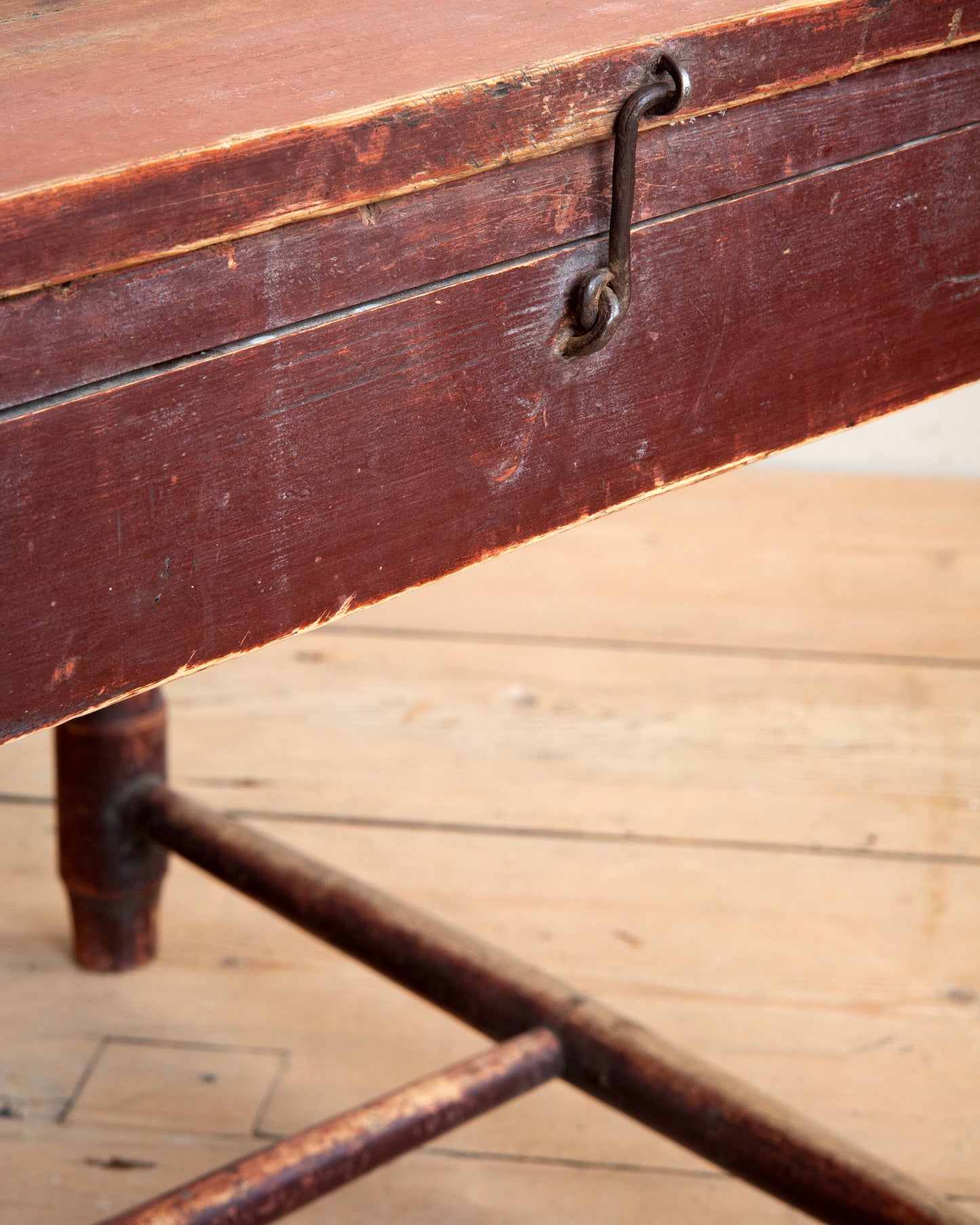 19th c, Folk Art Convertible Chair-Table