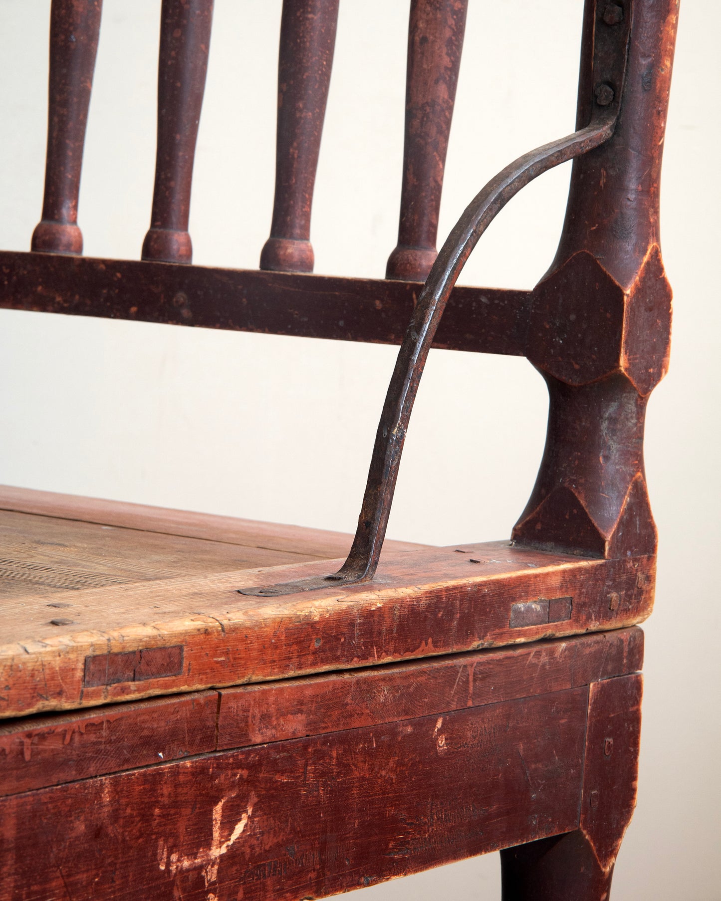 19th c, Folk Art Convertible Chair-Table