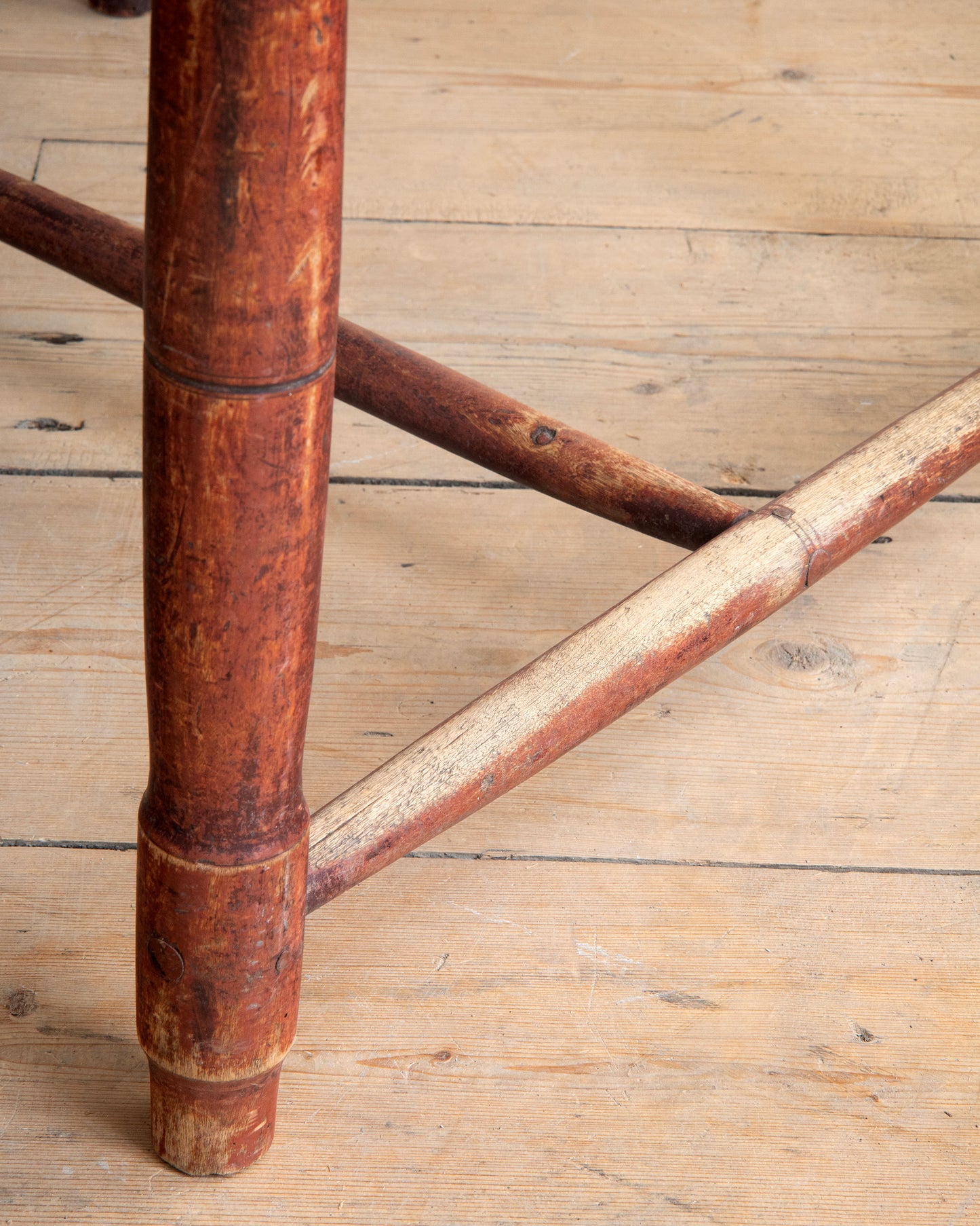 19th c, Folk Art Convertible Chair-Table