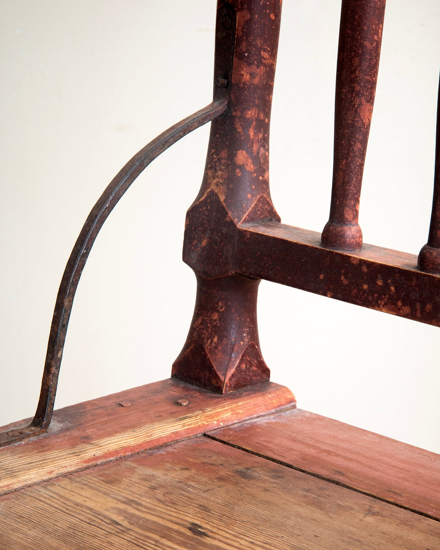 19th c, Folk Art Convertible Chair-Table
