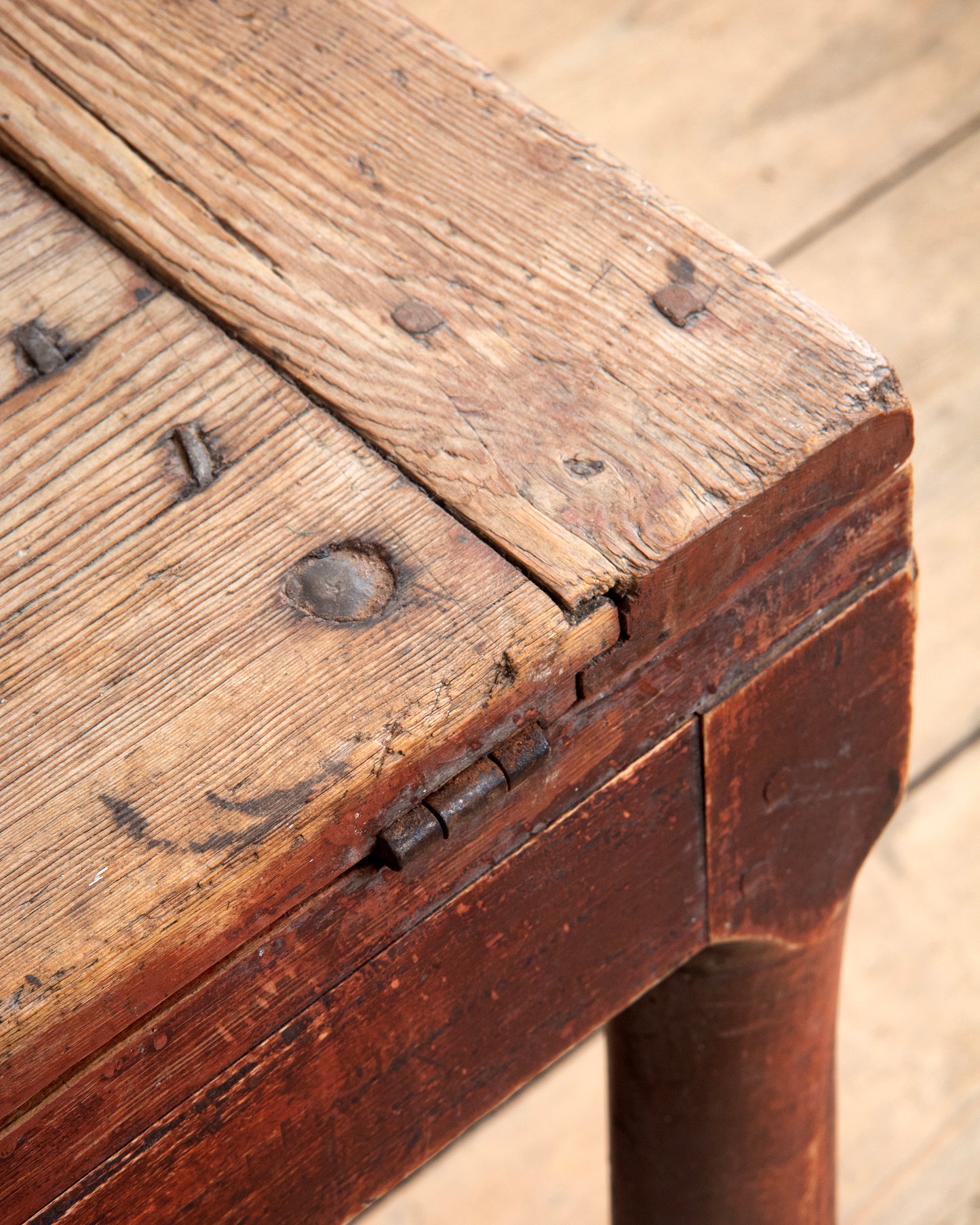 19th c, Folk Art Convertible Chair-Table
