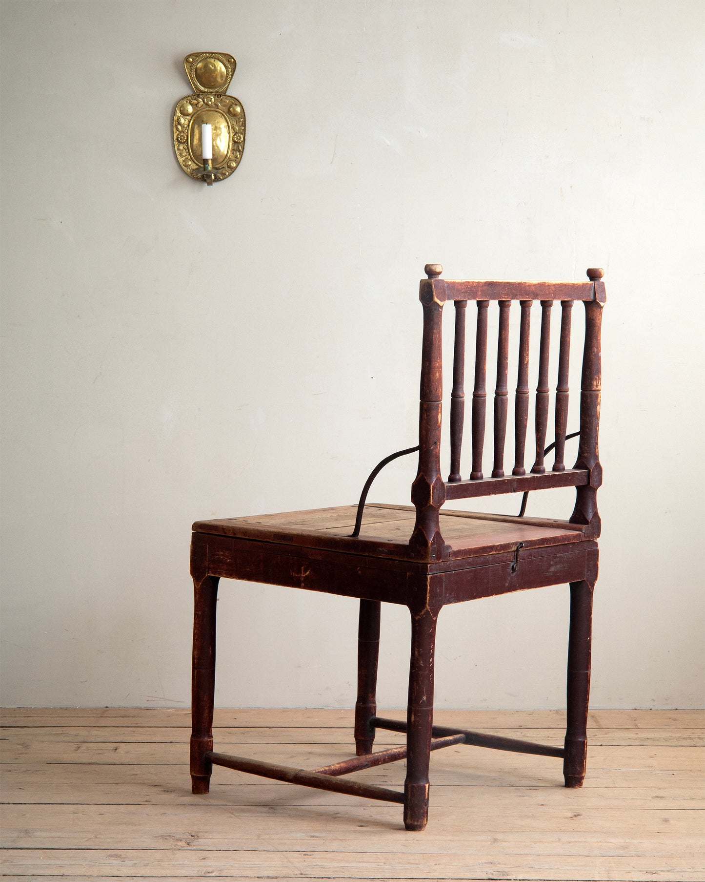 19th c, Folk Art Convertible Chair-Table