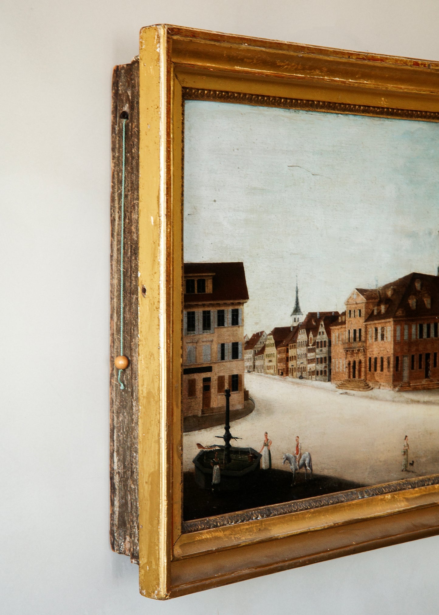 19th c, Mechanical Clock Painting
