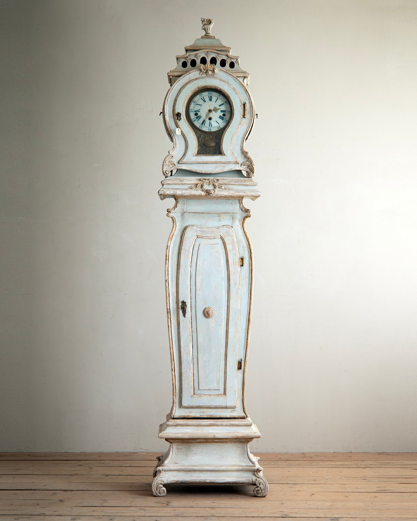 18th c, Rococo Tall Case Clock