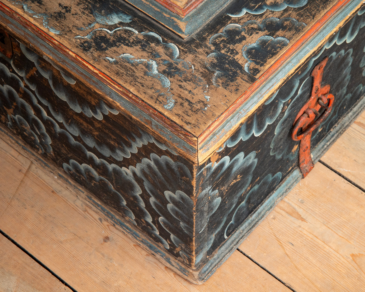19th c, Folk Art Chest