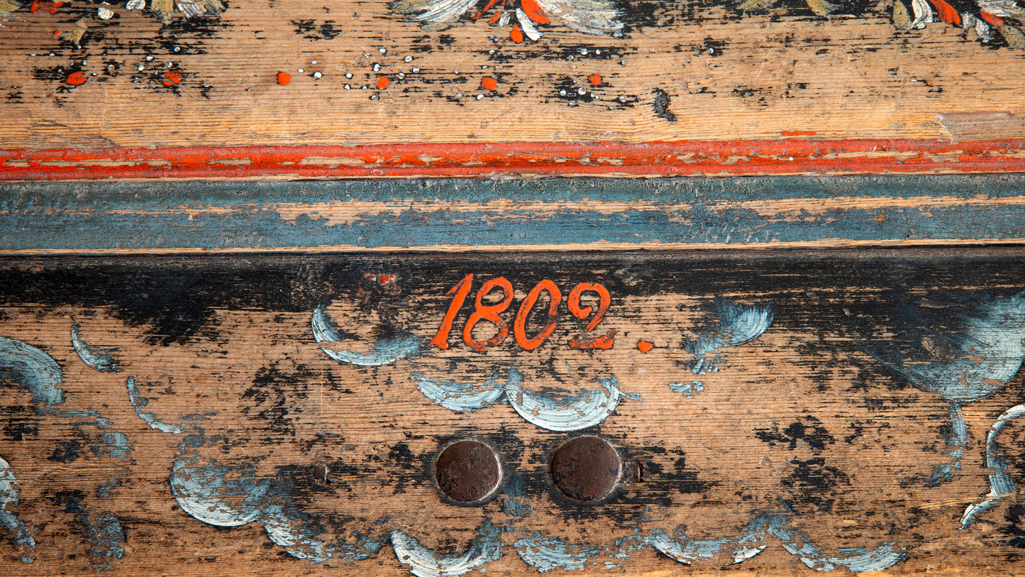 19th c, Folk Art Chest