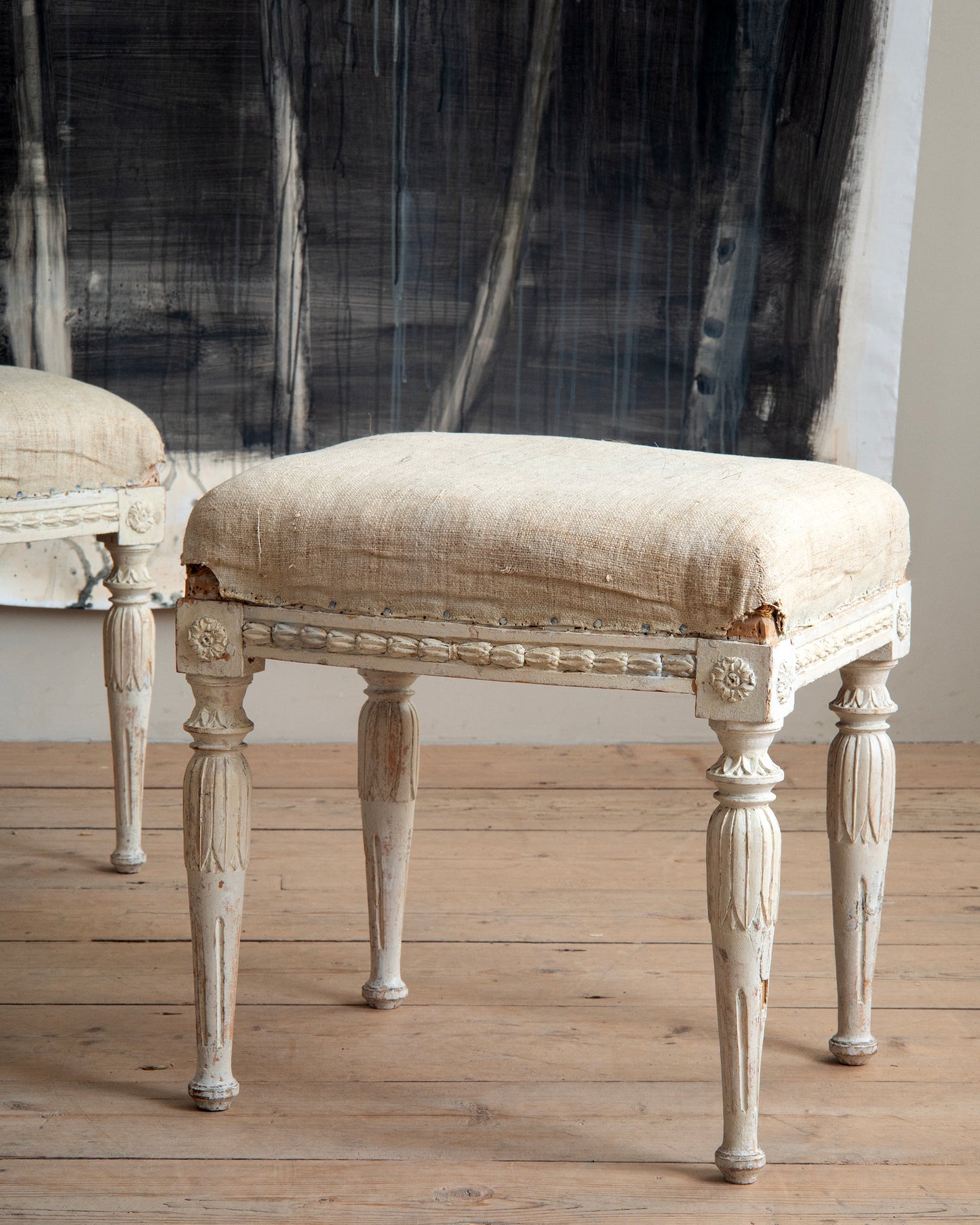 19th c, Gustavian stools