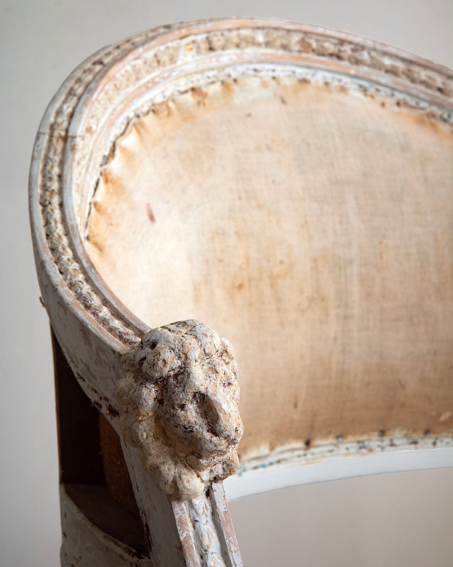 19th c, Gustavian Barrel Back Armchair