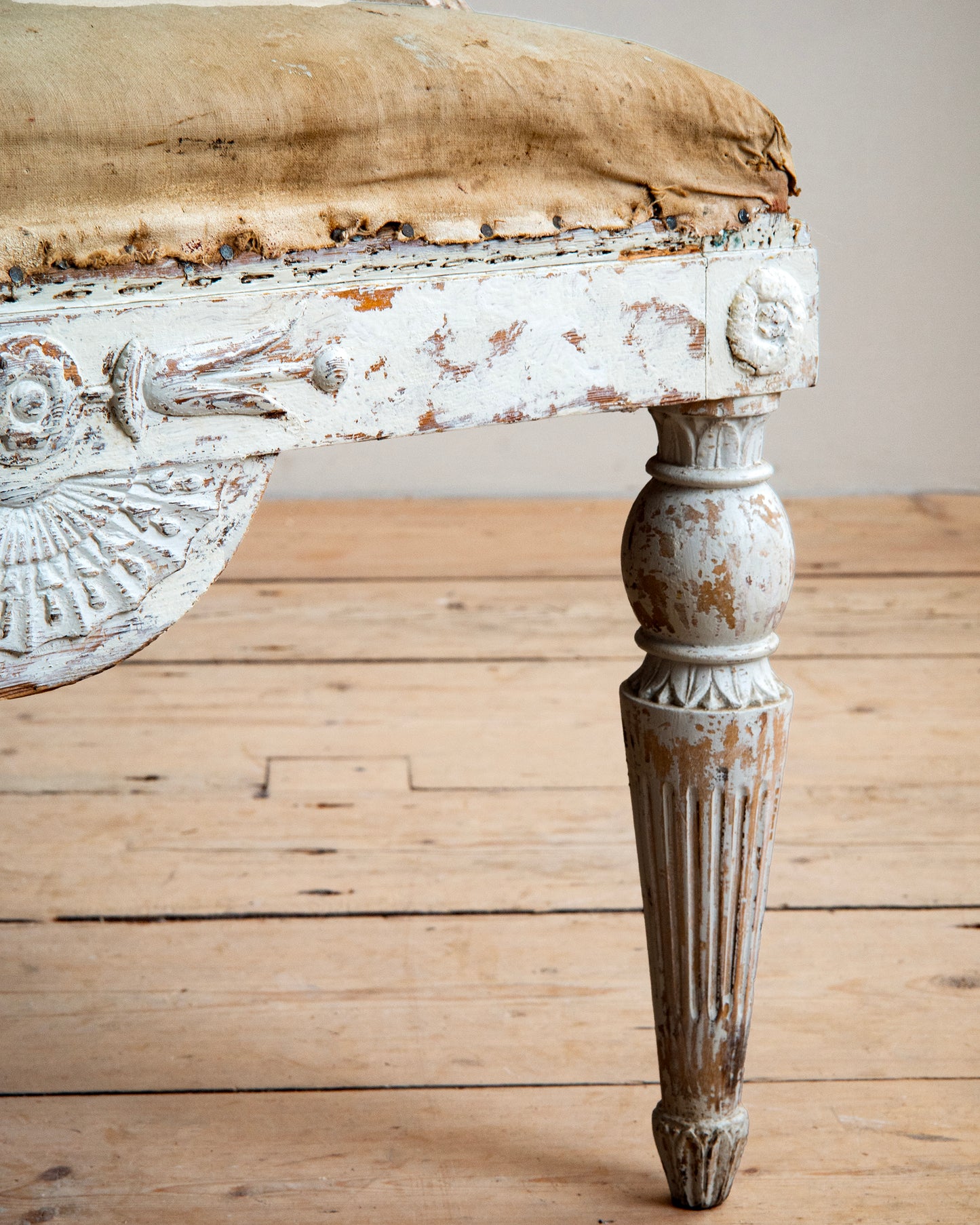 19th c, Gustavian Barrel Back Armchair