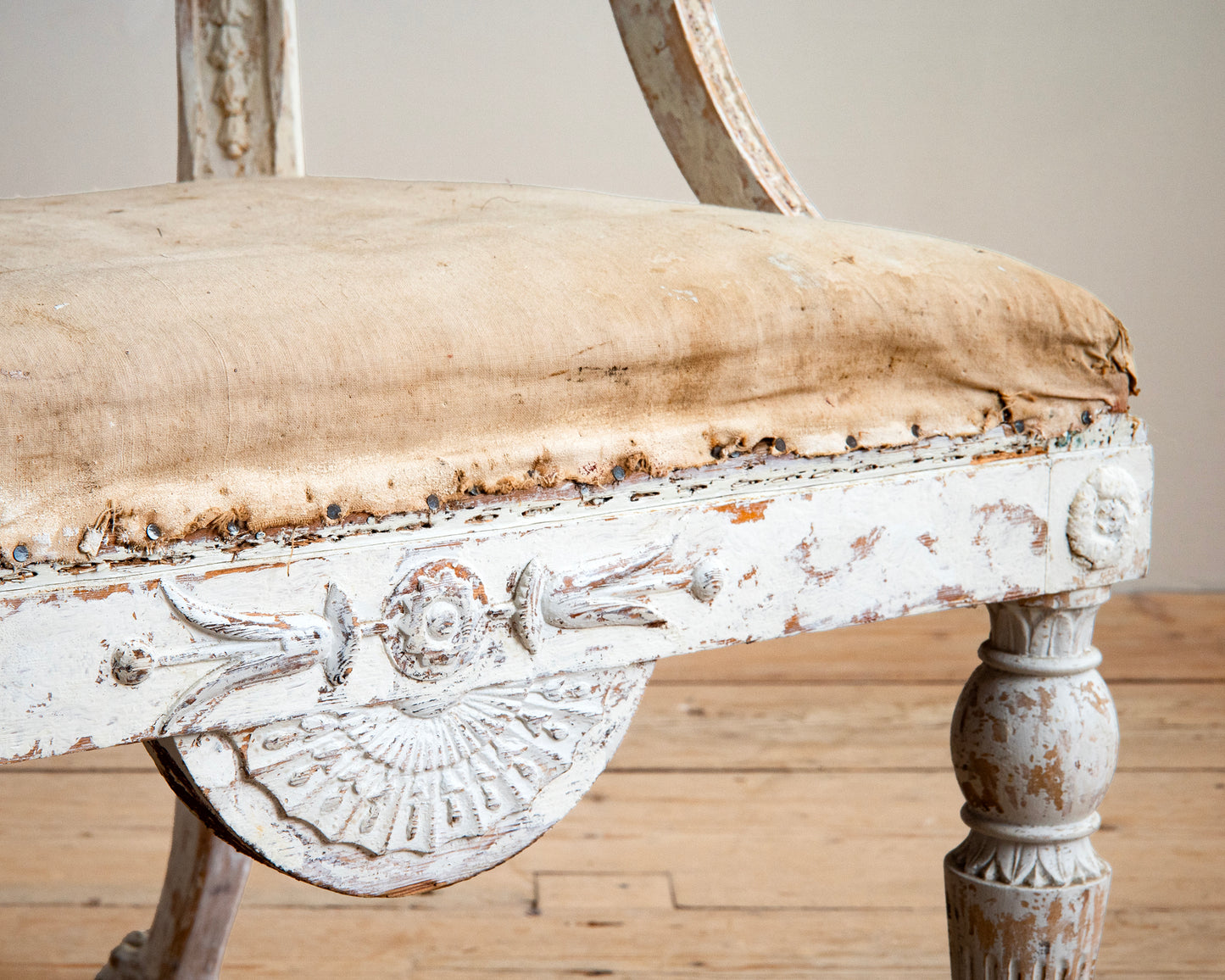 19th c, Gustavian Barrel Back Armchair
