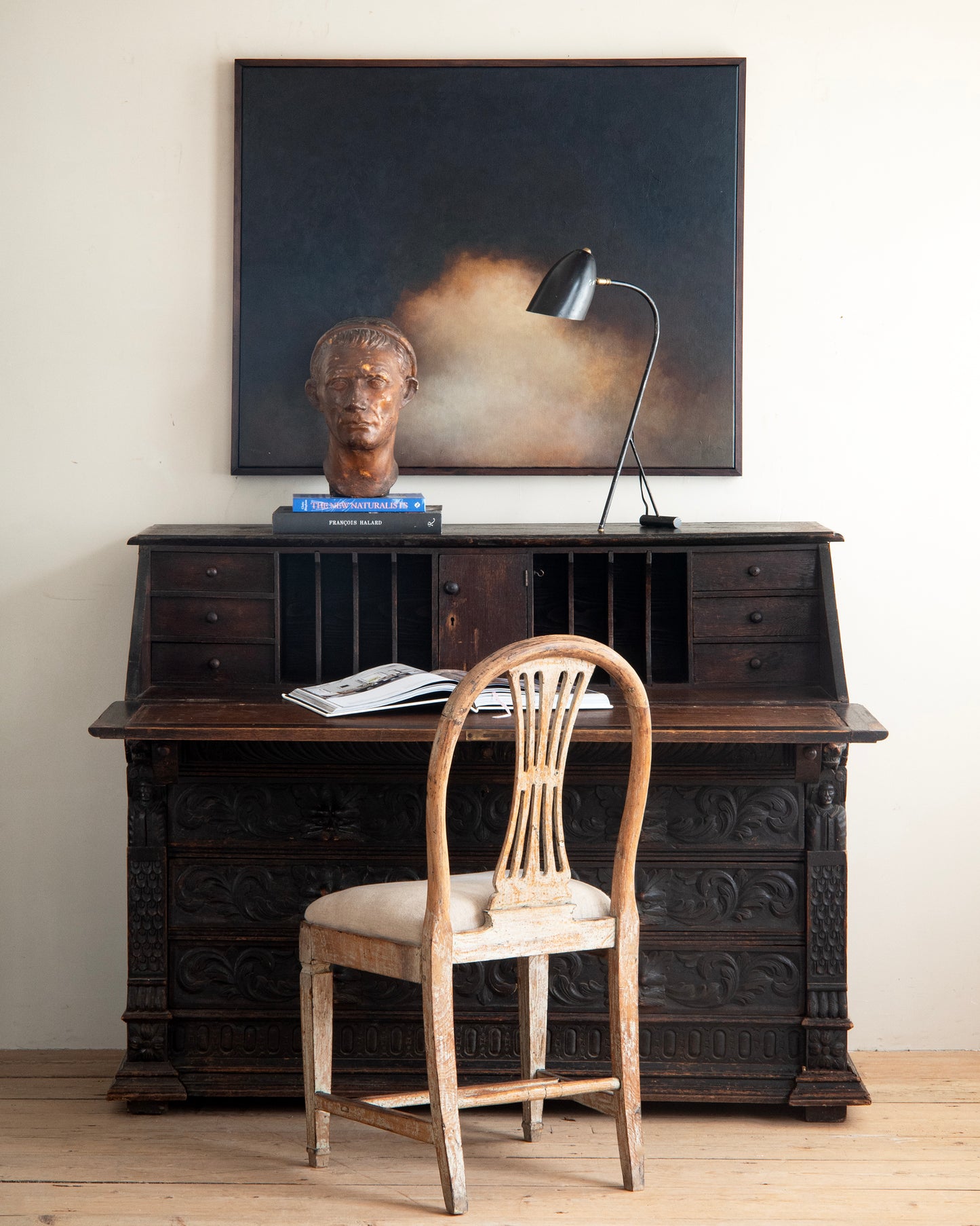 19th c, Slant-Top Secretary