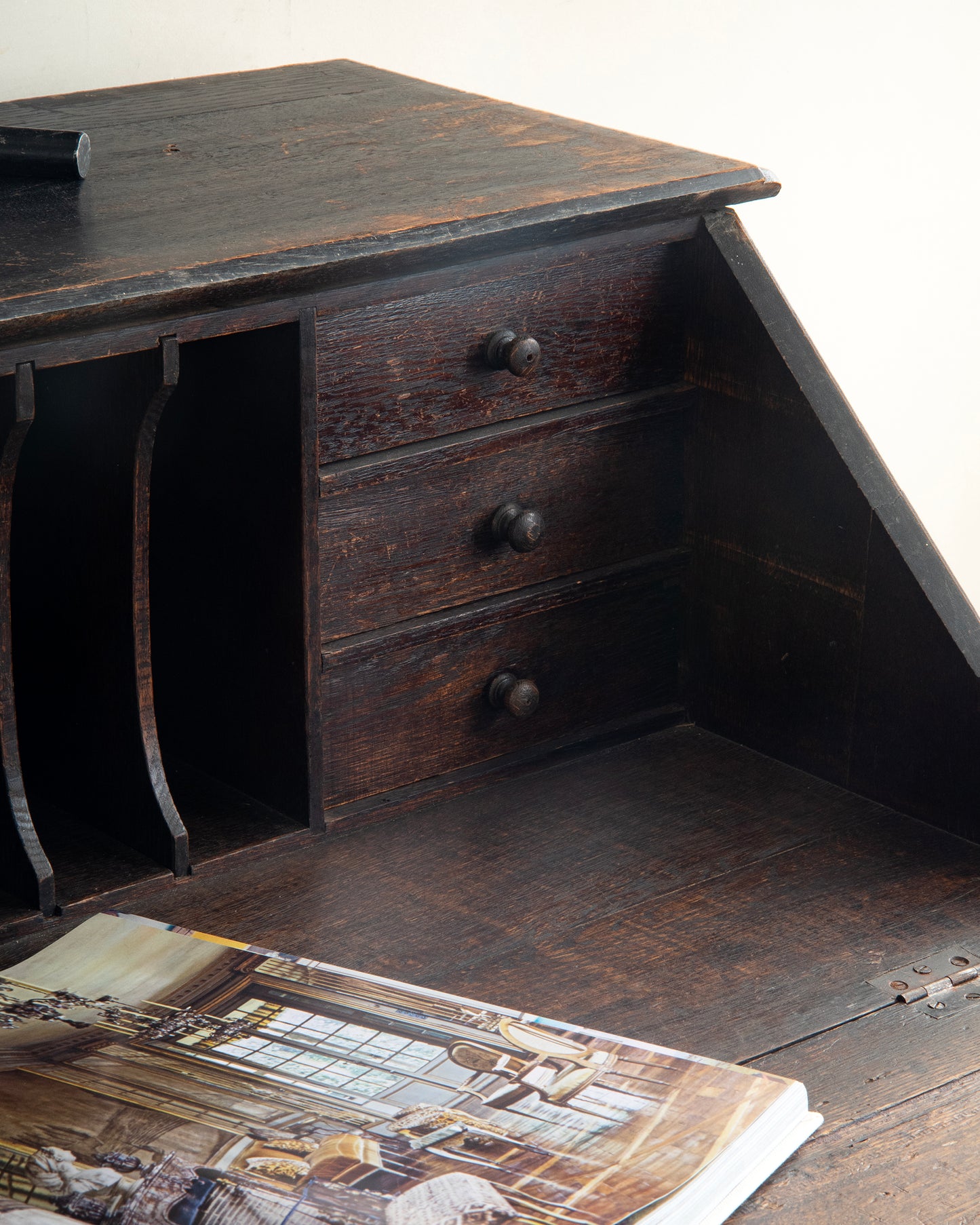 19th c, Slant-Top Secretary