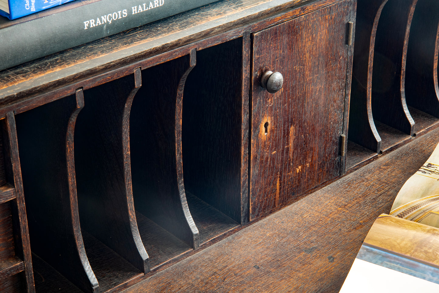 19th c, Slant-Top Secretary
