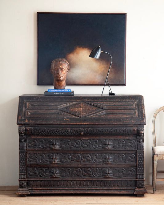 19th c, Slant-Top Secretary