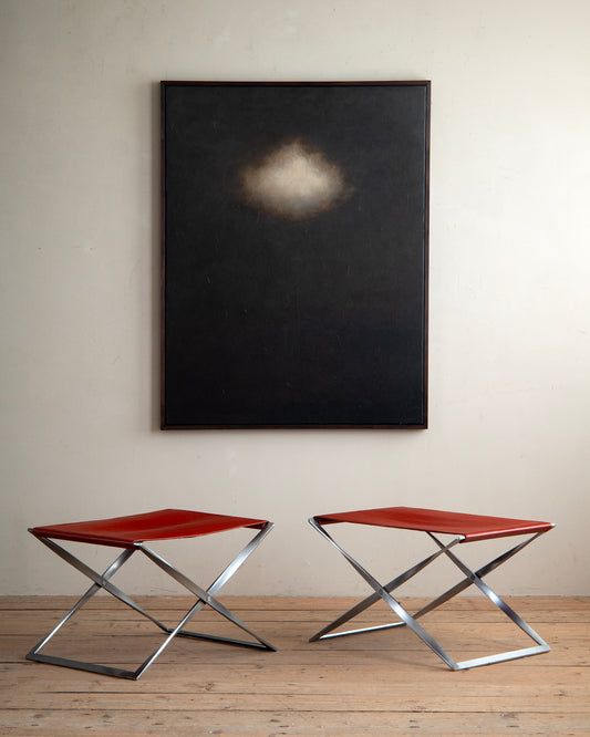 20th c, PK91 Folding Stools