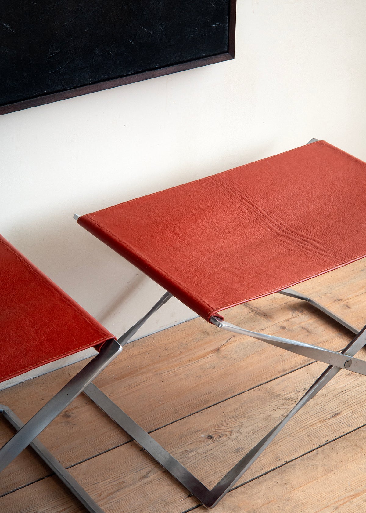 20th c, PK91 Folding Stools