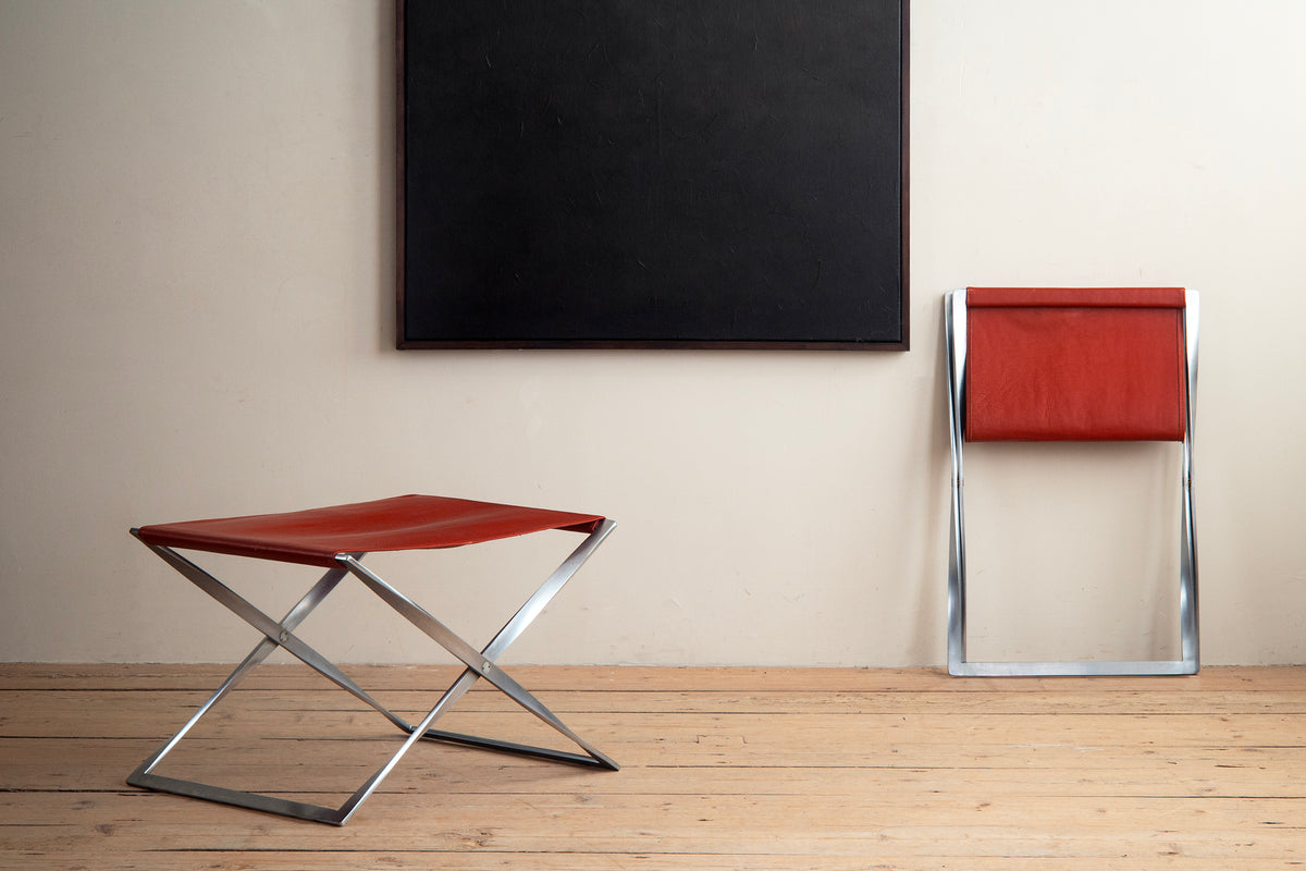 20th c, PK91 Folding Stools