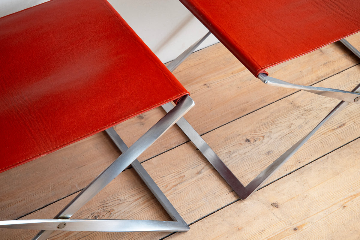 20th c, PK91 Folding Stools
