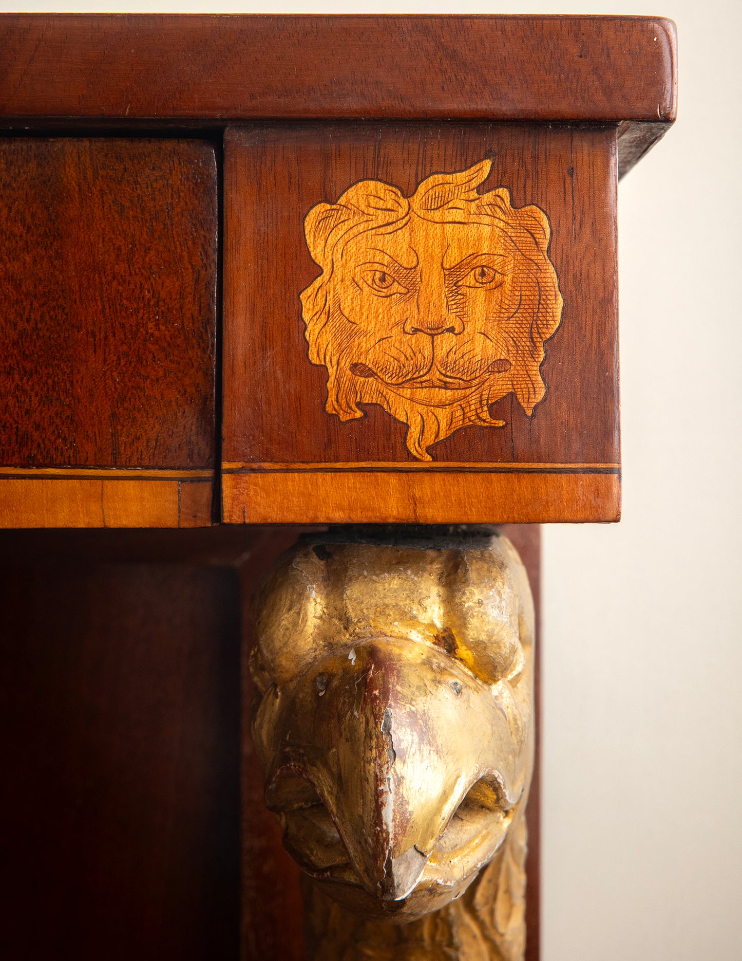 19th c, Pair of Empire Console Tables