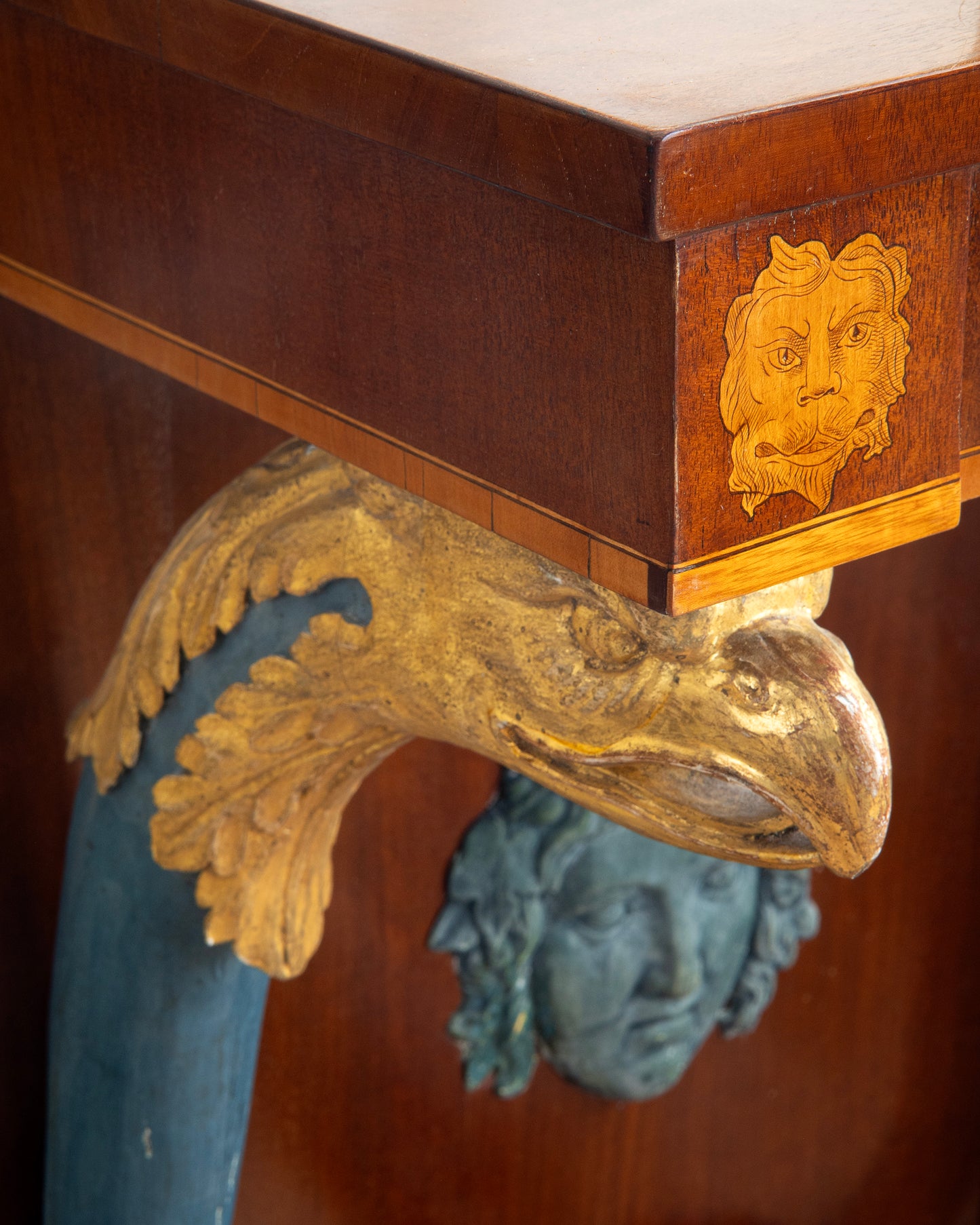 19th c, Pair of Empire Console Tables