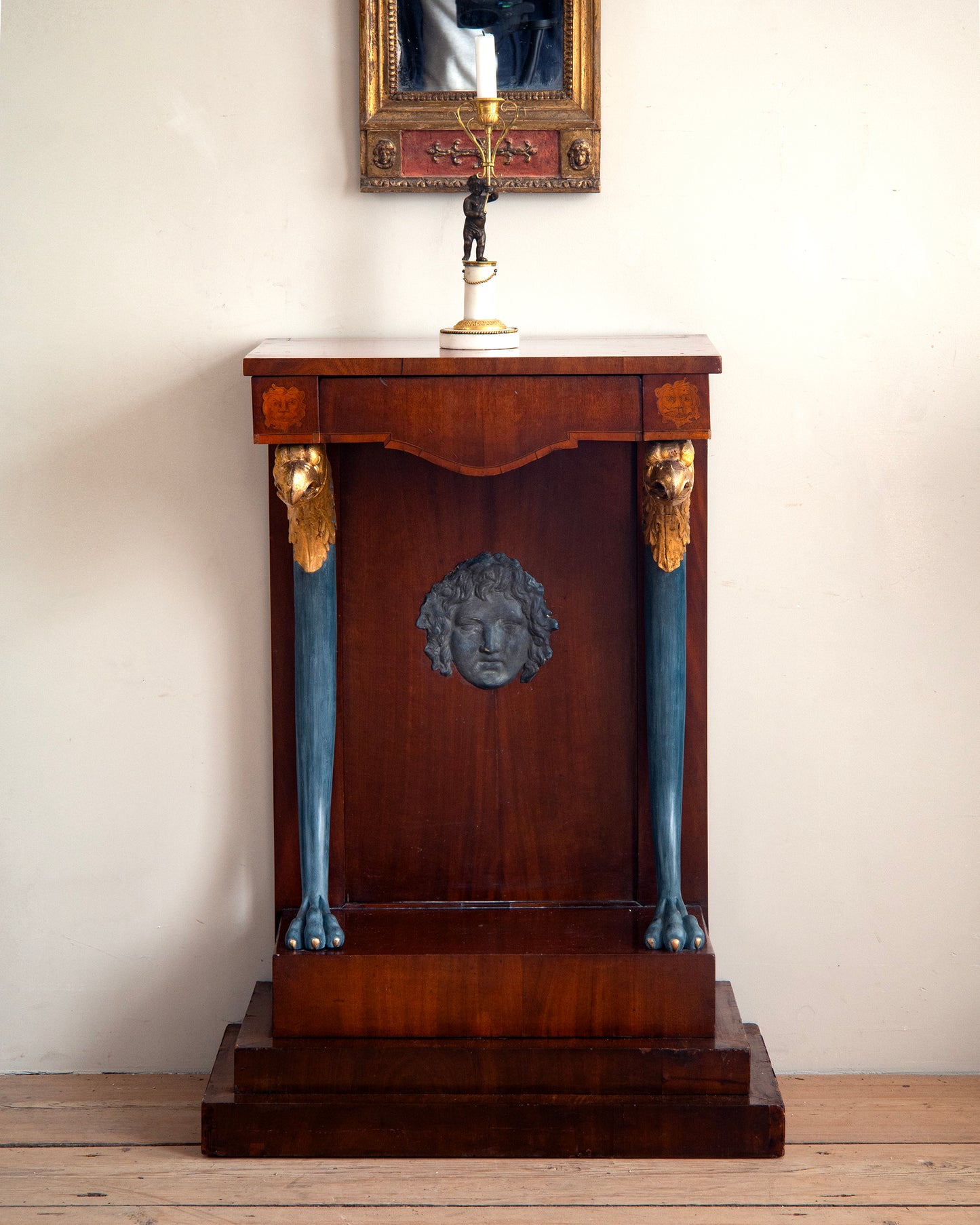 19th c, Pair of Empire Console Tables