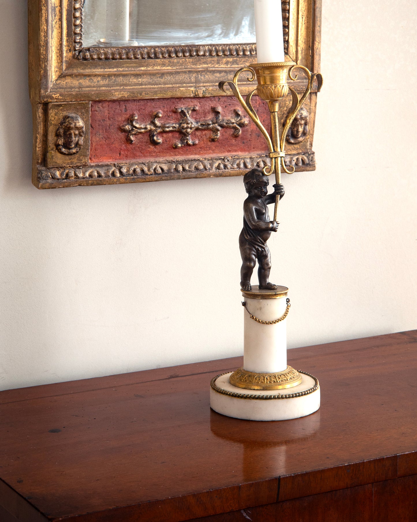 19th c, Pair of Empire Console Tables