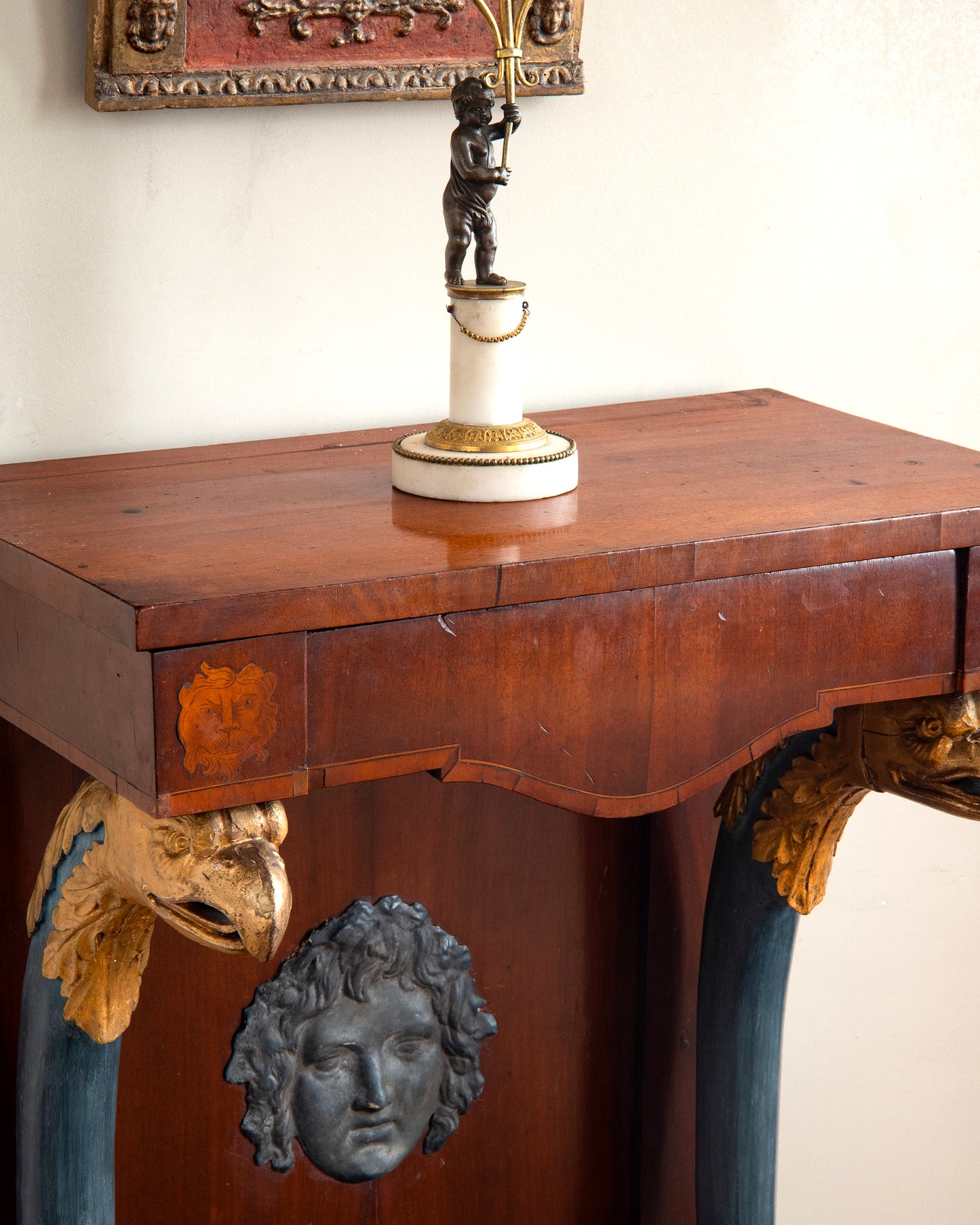 19th c, Pair of Empire Console Tables