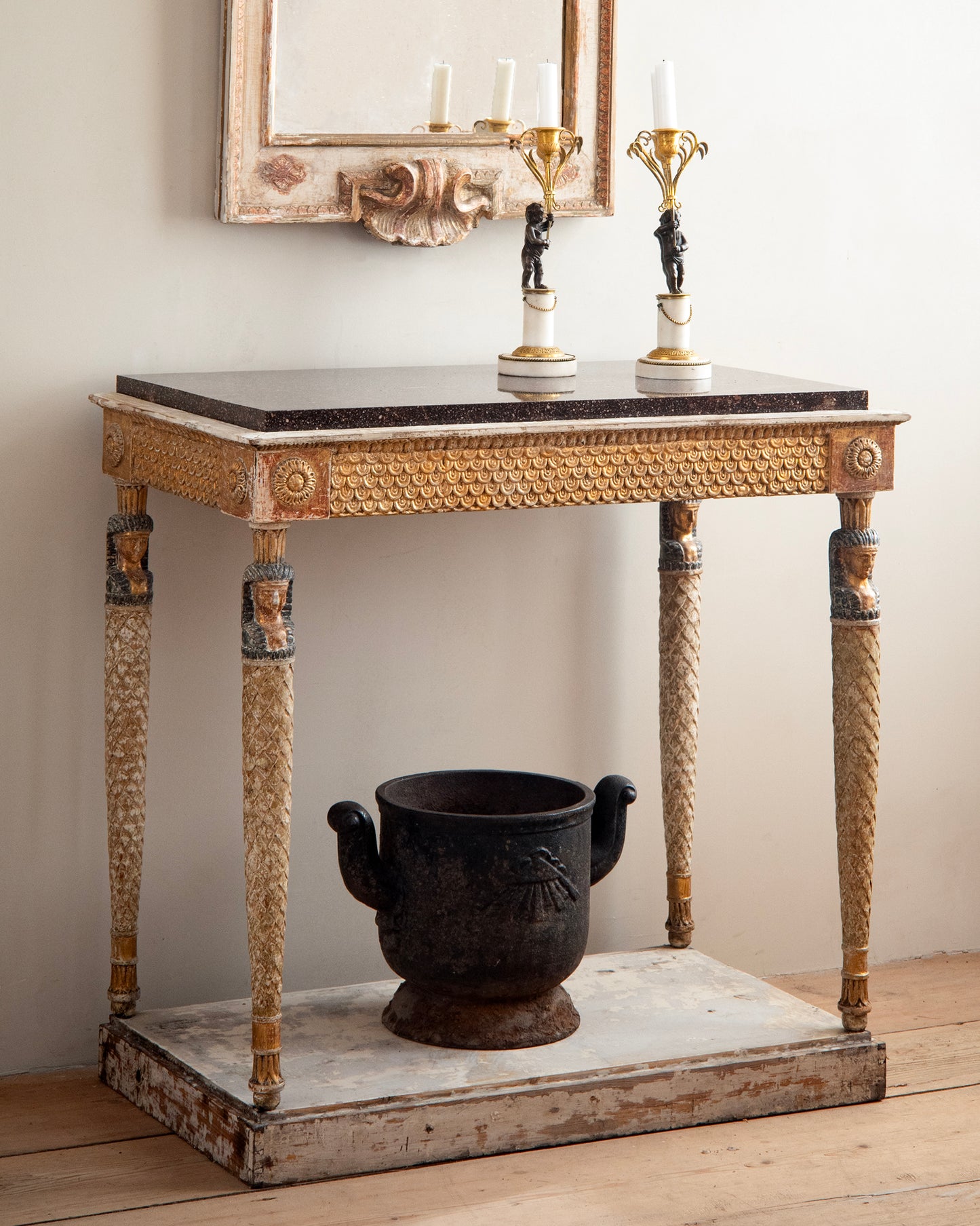 19th c, Late Gustavian Candlesticks