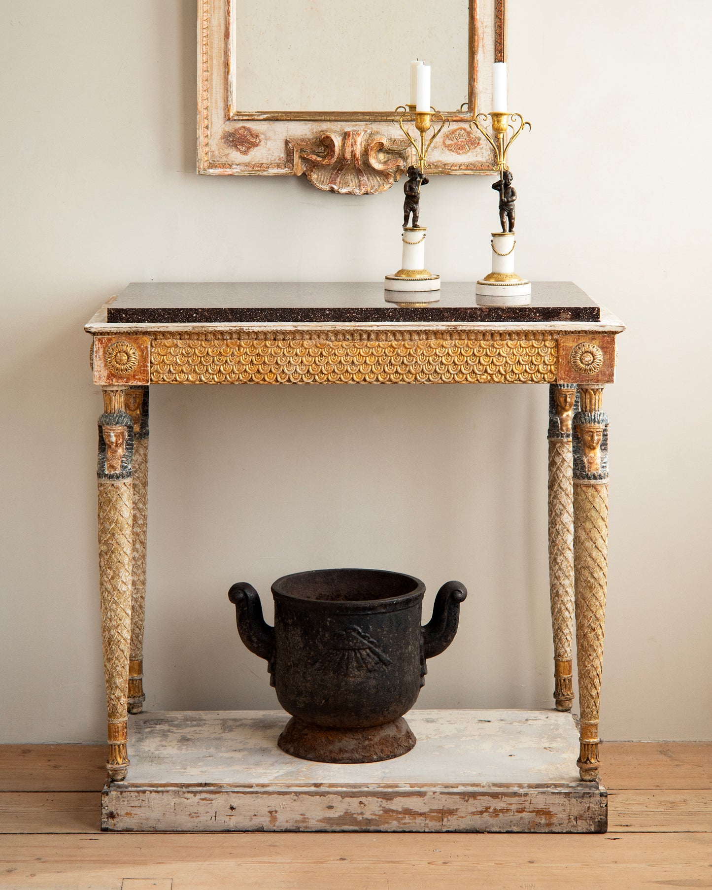 19th c, Late Gustavian Candlesticks