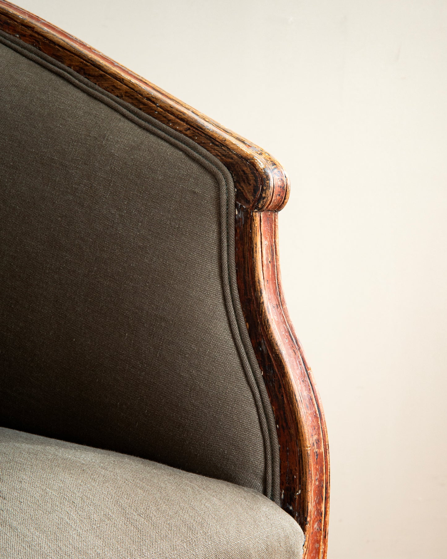 19th c, Barrel Back Armchair
