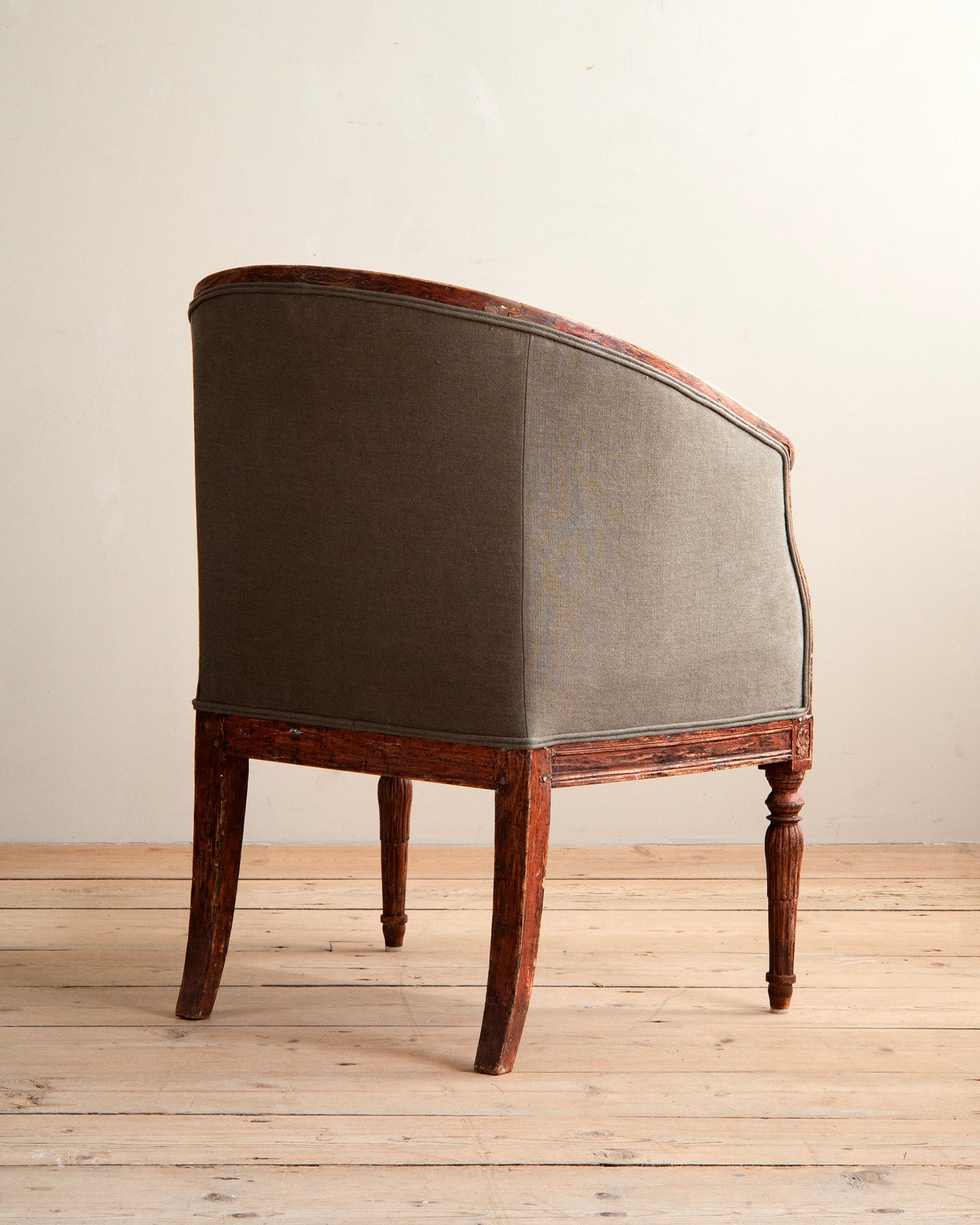 19th c, Barrel Back Armchair