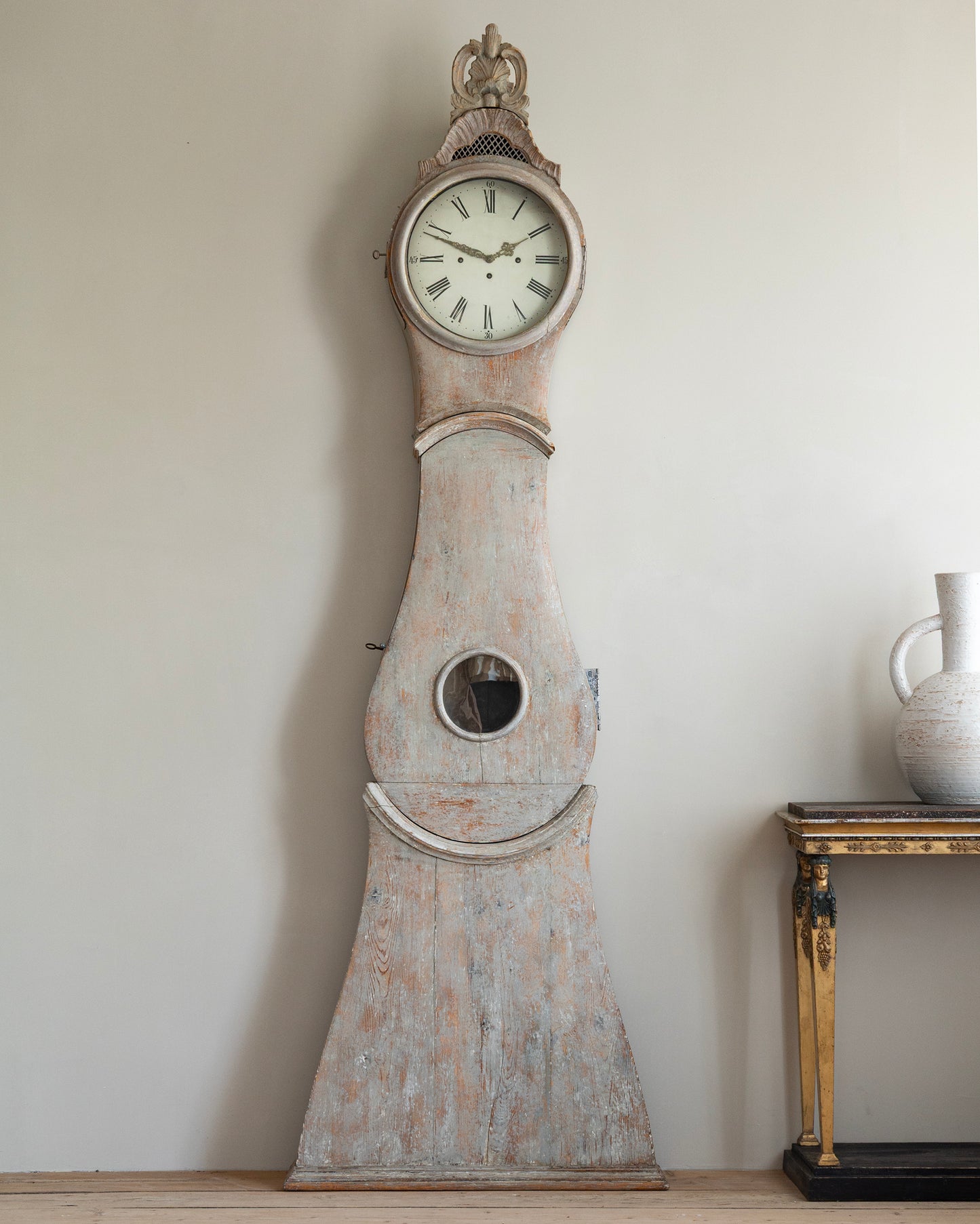 18th c, Rococo Tall Case Clock