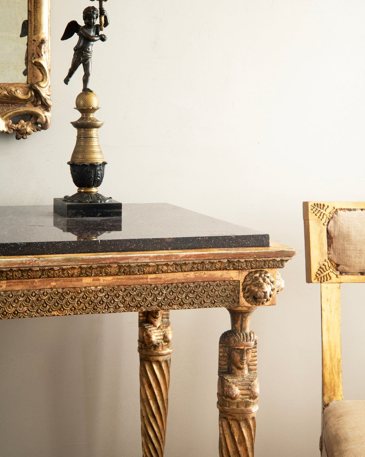 18th c, Swedish Rococo Mirror
