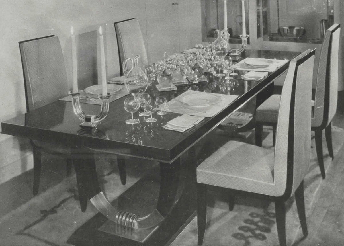 20th c, Art Deco Table by Jean Pascaud