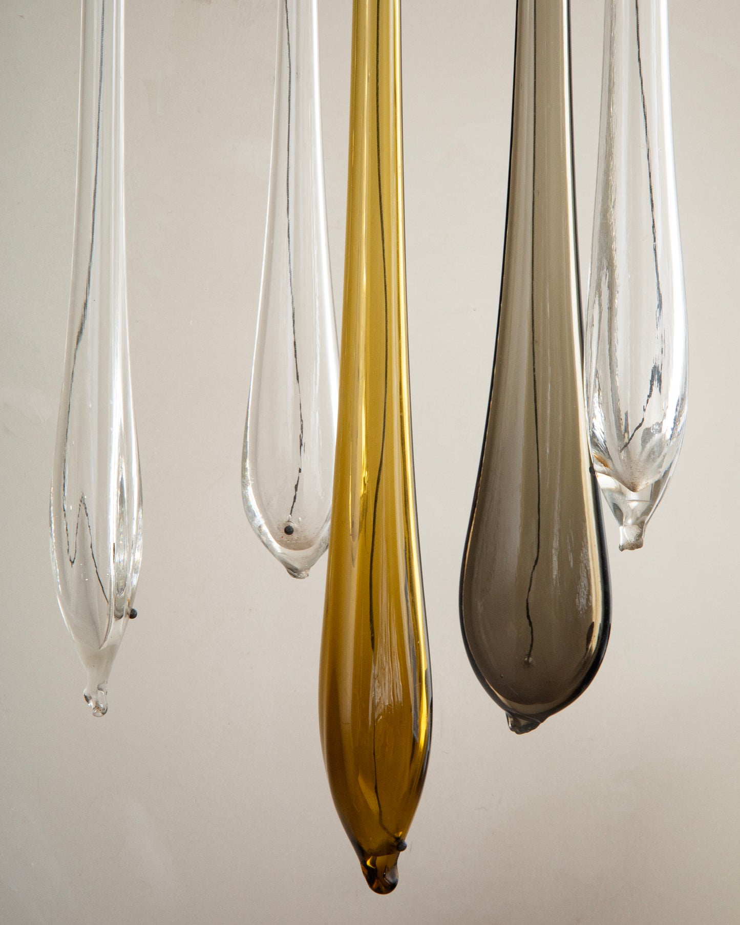 20th c, Pair of Ceiling Lights by Venini