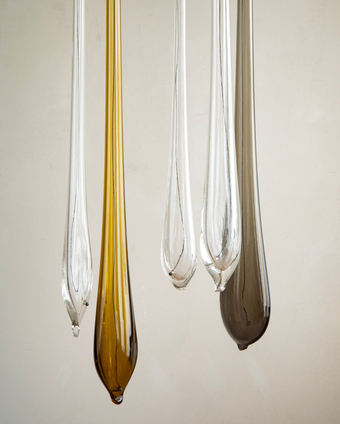 20th c, Pair of Ceiling Lights by Venini