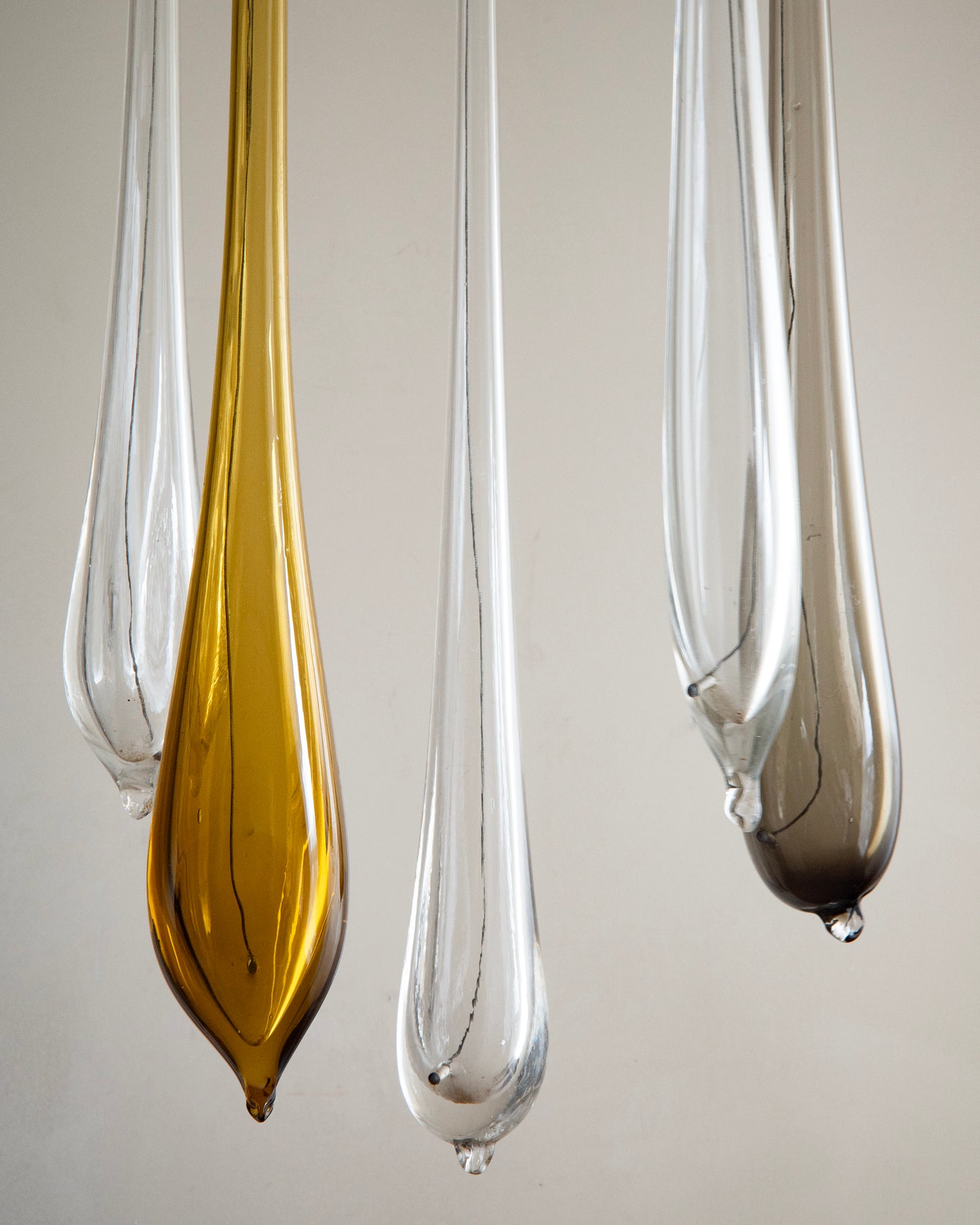 20th c, Pair of Ceiling Lights by Venini