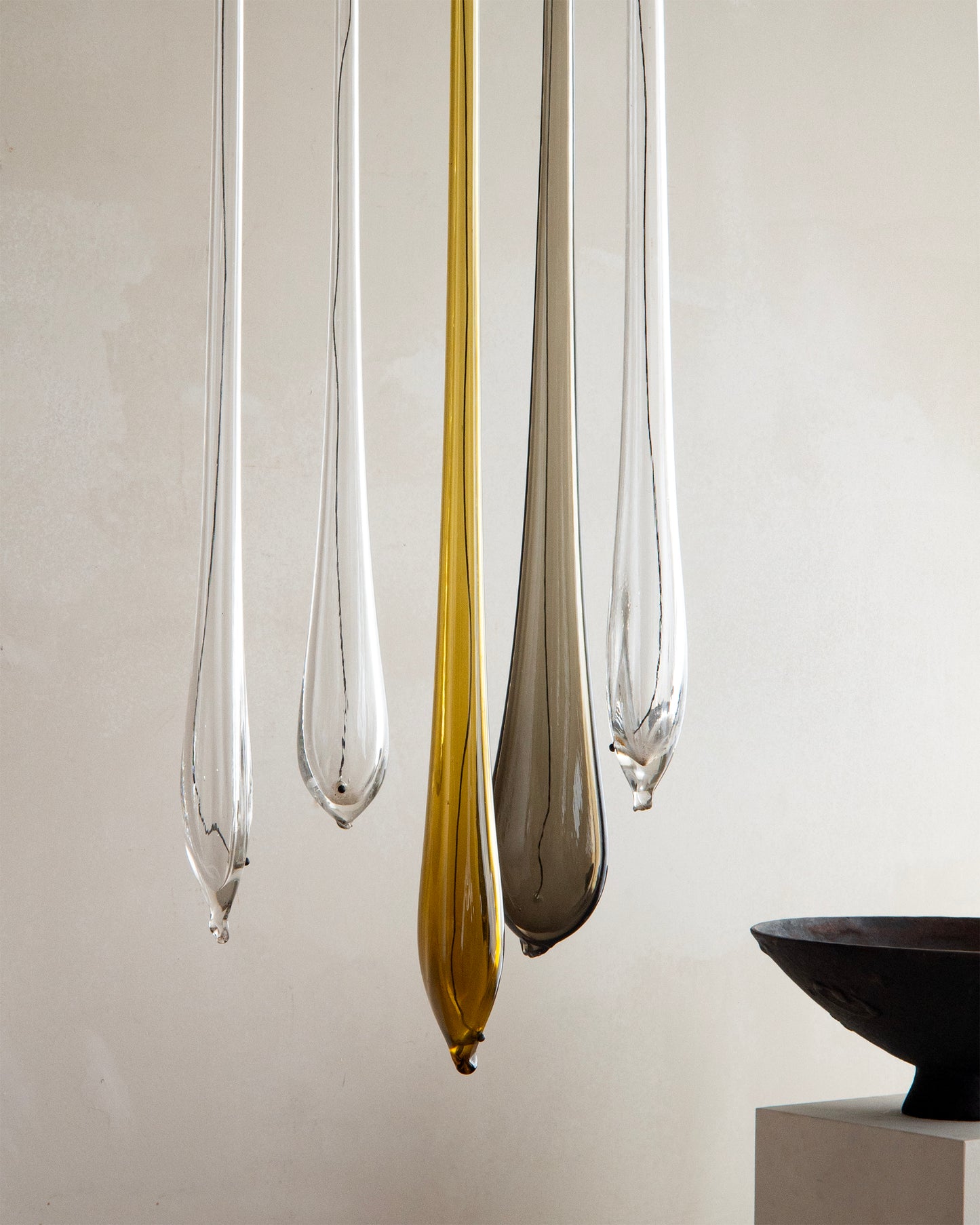 20th c, Pair of Ceiling Lights by Venini